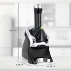 Yonanas 988BK Deluxe Vegan, Dairy-Free Frozen Fruit Soft Serve Maker, Includes 75 Recipes, 200 W, Black