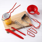 6PCS Canning Supplies Canning Kit, Canning Essentials Set, Canning Supplies Essentials Boxed Set Canning Supplies Starter Kit Included Canning Jar Lifter Canning Funnel Bubble Popper