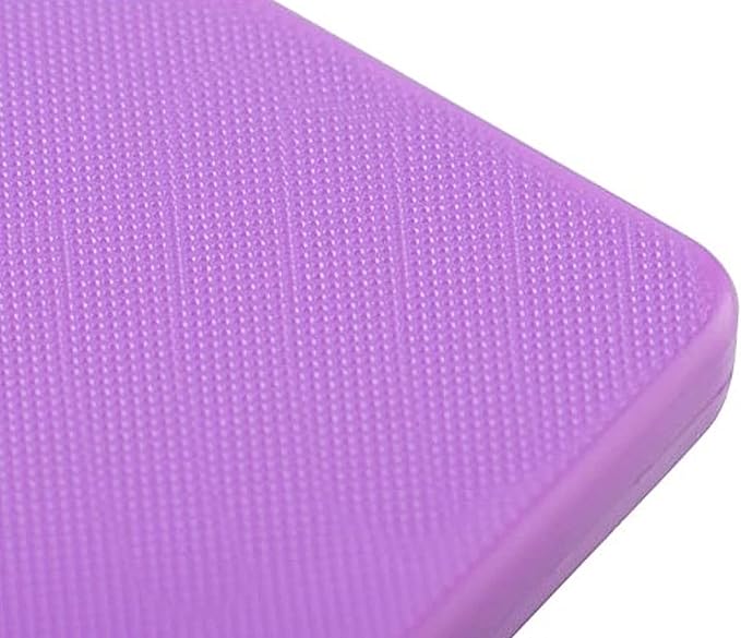 TrueCraftware- 18" X 12" X 1/2” Cutting Board for Kitchen Purple Color Plastic- Color Coded Durable Kitchen Cutting Board Chopping Board Non Slip Cutting Mat for Meat Vegetables Dishwasher Safe
