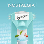 Nostalgia Retro Snow Cone Machine – Single-Serve Countertop Size – Shaved Ice Maker for Snow Cones, Slushies, & Hawaiian Ice - Includes Reusable Plastic Cup – Aqua
