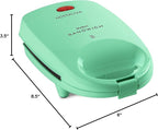 Nostalgia MyMini Personal Sandwich Maker, Nonstick Panini Press, Pizza Pockets, Quesadillas, Mint Green
