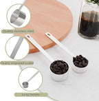 LEIFENY 2PCS 1 Tablespoon Coffee Scoop, Long Handle Measuring Spoon, One tbsp (15ml) Stainless Steel Scooper