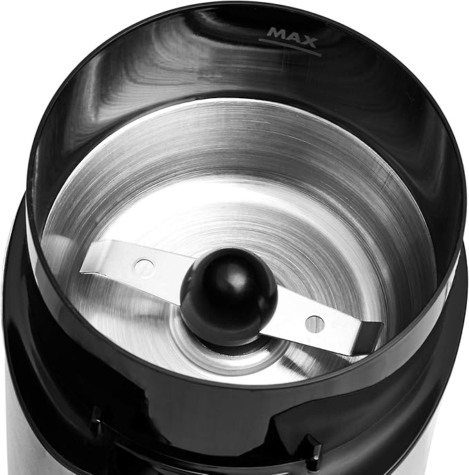 Amazon Basics Fast Electric Coffee Grinder for Home Use, Easy to Use Coffee Bean and Spice Grinder with Heavy-Duty Stainless Steel Grind Blades