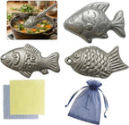 Iron Fish 3 Pack - Food-Grade Reusable Cooking Tool for Adding Natural Iron to Food & Water, Durable Chemical-Free Kitchen Accessory, Easy to Use for Vegans, Athletes, Pregnant Women & Families