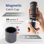 1Zpresso K-Ultra Manual Coffee Grinder Silver with Carrying Case, Assembly Consistency Grind Stainless Steel Conical Burr, Foldable Handle, Numerical External Adjustable Setting, All-Round Grinder
