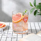 Skylety 2 Pcs Flamingo Icon Juice Glasses Drinking Cups Flamingo Gifts Old Fashioned Stemless Wine Glasses 13.5 oz Whiskey Cocktail Coffee Mugs for Summer Christmas Party Gift Decor