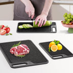 4 Piece Plastic Cutting Board Set for Kitchen Dishwasher Safe,Food Safety, Non-Slip Design, Ideal for Meat and Vegetable Prep