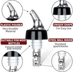 SuproBarware Automatic Measured Bottle Pourer - Quick Shot Spirit Measure Pourer Drinks Wine Cocktail Dispenser Home Bar Tools - 2 pack 1.5oz