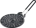 Victoria Cast Iron Arepa Grill, Enameled Parilla for Tortillas and Flatbreads, Heat Diffuser, Parrilla Asadora para Arepas, 8 Inches, Made in Colombia