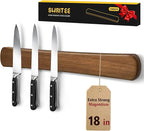 Swaitee Magnetic Knife Holder for Wall, 18 Inch Wood Strong Magnetic Knife Strip, Housewarming Gifts for New Home, Kitchen Storage Space Savers, Farmhouse Kitchen Utensil Organizer Essentials