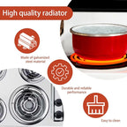 Glass Cooktop Heat Diffuser for Electric Stove, Full Heat Sink Protects Glass Cookware, Pack of 4