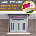 SpaceAid Bag Storage Organizer for Kitchen Drawer, Bamboo Organizer, Compatible with Gallon, Quart, Sandwich and Snack Variety Size Bag (1 Box 4 Slots), Gray
