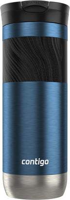 Contigo Byron 2.0 Stainless Steel Travel Mug with Snapseal Lid and Grip 20oz, Blueberry, Great for hot and cold beverages