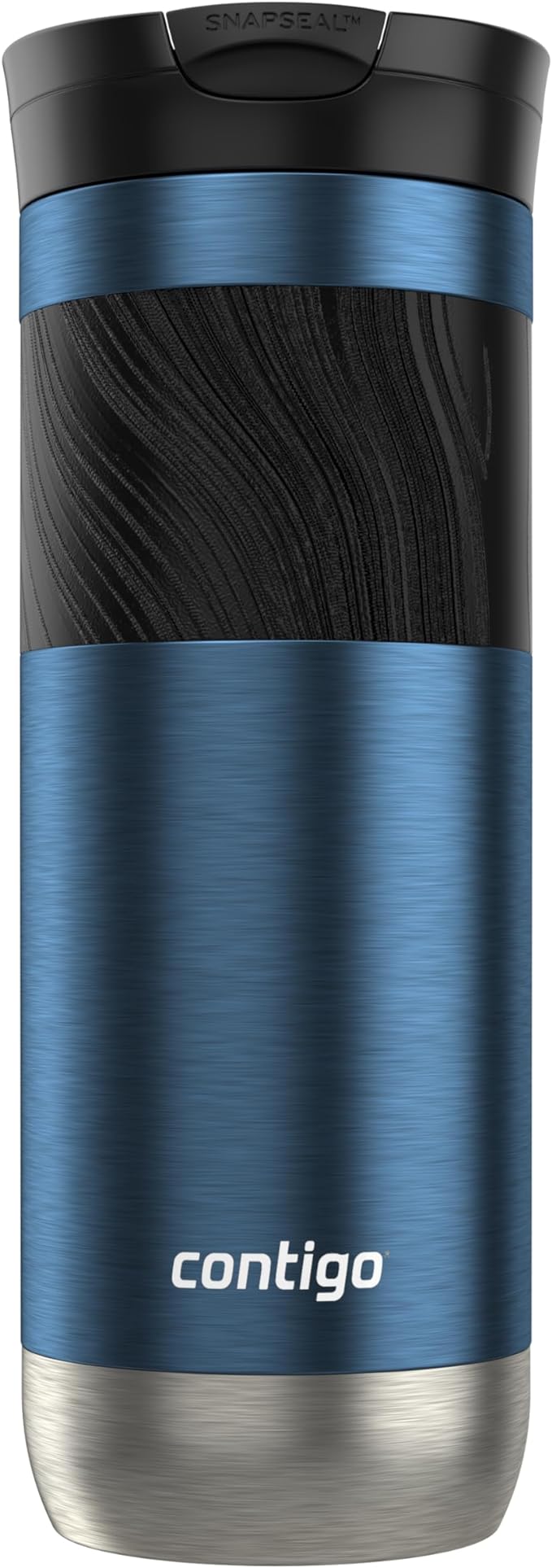 Contigo Byron 2.0 Stainless Steel Travel Mug with Snapseal Lid and Grip 20oz, Blueberry, Great for hot and cold beverages