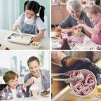 Instant Ice Cream Maker,Rolled Ice Cream Maker, Soft Serve Ice Cream maker,Perfect for Frozen Yogurt, and More! Food grade stainless steel ice cream roll machine for home us (Green)