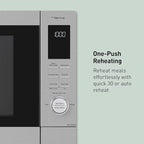 Panasonic HomeChef Connect Microwave Oven, Smart Multi Oven, Connected App for Automated Meal Prep, 4 Cooking Modes, Air Fryer, Convection Bake, FlashXpress Broiler, 1000W, 1.2 cu. Ft. - NN-CV87QS