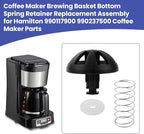 Coffee Maker Brewing Basket Spring Loaded Stopper Replacement Kit, 990117900 990237500 Replacement Parts Fits for Mr. Coffee, Black and Decker, Hamilton Coffee Maker(2 Pack)