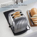Sliding Coffee Maker Tray, Sliding Tray Mat for Coffee Maker Countertop Coffee Machine Moving Holder Kitchen Appliance Moving Caddy Black