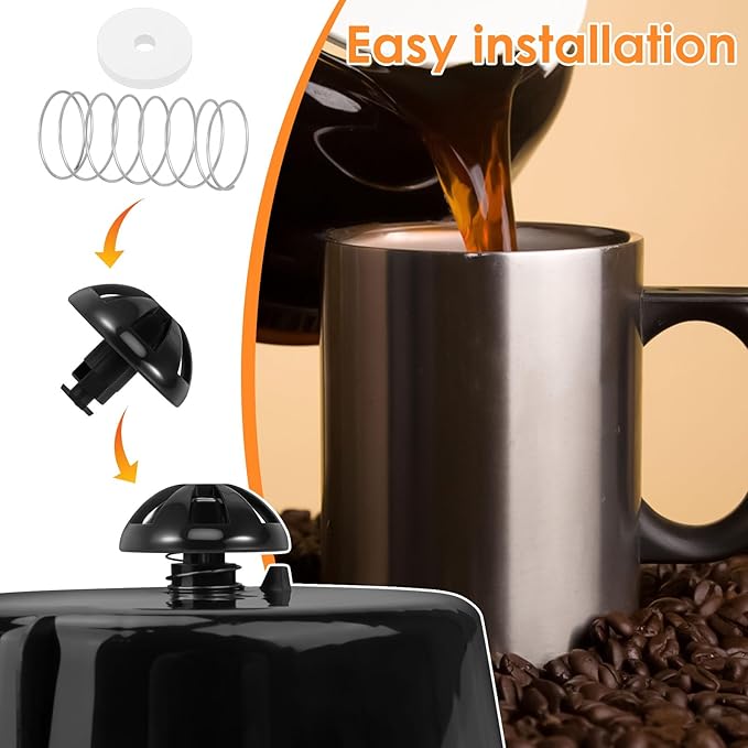 4 Pcs Efficient Coffee Replacements Brew Basket Spring Loaded Stopper Kit, Easy to Install Coffee Machine Accessory for 185774-000-000 112435-000-000