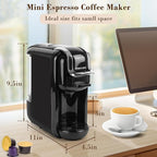 Espresso Machine for Nespresso Capsule, Lavazza Blue & Expert Capsule, Coffee Powder, 19 Bar Pump Pressure Makes Authentic Espresso Coffee, Mini Espresso Coffee Maker with Removable Water Tank.