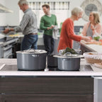 Universal Pans Pots Lid Cover Fit All 8.25 Inch to 12 Inch Pots/Pans/Woks Stainless Steel and Glass Lid with Heat Resistant Knob, Gray