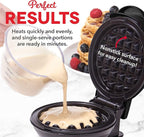 Dash Mini Maker Set - Customized Treat Maker - Supports Multi-Function Cooking - Easy Cleanup and User-Friendly Design - Black - Waffle & Griddle Irons