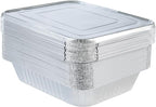 Waytiffer Disposable (25pack) 9x13 Aluminum Foil Pans with Lids, Half Size Deep Steam Table Pans, Heavy Duty Aluminum Baking Pans for Cooking, Roasting, Heating, Serving & Lining Steam-Table Trays