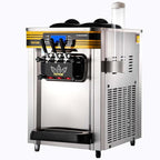 VEVOR Commercial Ice Cream Maker, 22-30L/H Yield, Countertop Soft Serve Machine with 2x6L Hopper 2L Cylinder LCD Panel Puffing Shortage Alarm, Frozen Yogurt Maker for Restaurant Snack Bar