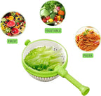 Collapsible Salad Spinner 3-in-1 – 3Qt Space Saving Salad & Veggie Dryer, Dishwasher Safe Kitchen Gadget for Greens, Fruits, Vegetables, Easy to Store