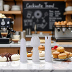 3Pcs White Set Whip Cream Dispenser Head Whipped Nozzle Mounting Mouth Base Tips Dinning Bar Whip Cream Special Head Cream Chargers and Whippers Specialty Tools and Gadgets