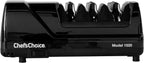 Chef’s Choice Professional Electric Knife Sharpeners AngleSelect for 15- and 20-Degree Straight-Edge and Serrated Knives with Diamond Abrasives & Precision Angle Control, 2-Stage, Black