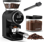 AYCHIRO Conical Burr Coffee Grinder, Coffee Beans Grinder with 30 Grinding Settings, Automatic Burr Mill Grinder for Home Use, Touchscreen, 2-12 Cups