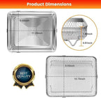 Air Fryer Tray Replacement for Cuisinart TOA-28 AFR-25 Toaster Air Fryer Convection Oven, 10.74 * 9.09'' Non-stick Mesh Air Fryer Stainless Steel Basket Wire Rack Accessories Parts, Dishwasher Safe