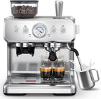 Kndko Dual Boiler Espresso Machine-Simultaneous Coffee & Steam, 20 Bar Espresso Coffee Machines with Grinder, Professional Expresso Coffee Maker for Home, Coffee Shop, Small Café