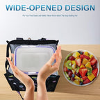 iknoe Lunch Bag Insulated Lunch Bags for Women & Men, 9L Reusable Lunch Tote, Portable Adult Thermal Large Lunch Cooler for Work Picnic Beach (Space Planet)