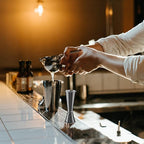 Jigger for Bartending, Briout Double Cocktail Jigger Japanese Premium 304 Food Grade Stainless Steel Jigger 2 OZ 1 OZ with Measurements Inside, Black