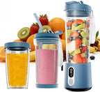 Mini Portable Blender Personal Juicer - 500ML Small Blender for Shakes and Smoothies, 300 Watt Mini Smoothie Food Maker Type-C Rechargeable Portable Smoothie Blenders for Outdoor and Indoor Sport