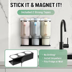 2 Pack Magnetic Cup Holder for Fridge, Water Bottle Organizer for Stanley and Tumbler with Double Sided Tape Hold Stanley Cup Accessories for Kitchen Cabinet