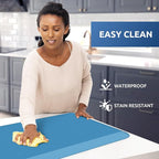 KitchenClouds Kitchen Mat Cushioned Anti Fatigue Kitchen Rug 0.8inch Water Resistant Non Slip Kitchen Rugs and Mats Standing Desk Mat Comfort Floor Mats for Kitchen Sink Office (17.3"x39",Green)