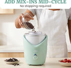 Elite Gourmet EIM263M 2Qt Automatic Ice Cream Maker, Electric Homemade Ice Cream, Gelato, Frozen Yogurt & Sorbet Machine with Double-Insulated Freezer Bowl, One-Touch Operation, Includes Recipe Book