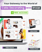 RFAQK 74 PCs Icing Piping Bags and Tips Set, Cake Decorating Kit with 48-Numbered Piping Tips, 20+1 Pastry Bags for Cookie Cupcake Cake Decoration, with Booklet and E-book (Purple)