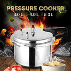 Electric Pressure Cooker, Kitchen Pressure Cooker Cookware 18/20/22cm Gas Stove/Open Fire Pressure Cooker Outdoor Camping Cook Tool Steamer,One Color-3L