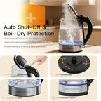 MEGAWISE 1.8L Electric Kettle CX-817 - Fast Boil, Auto Shut-Off, Boil-Dry Protection, (1.8L)