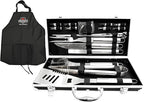 BBQ Grill Tools Set, 21-Piece Stainless Steel Grill Utensils with Aluminum Case, Heavy Duty Grilling Accessories, The BBQ Accessories Gift for Father's Day and Christmas