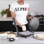 ALPHA LIVING Tortilla Press – 10 Inch Cast Iron Quesadilla Maker – Heavy Duty Empanada Maker Press – Cast Iron Tortilla Maker for Kitchen, Home Use