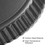 Tart Pan Removable Bottom 9 Inch Tart Pans Round Nonstick Quiche Pan Carbon Steel Quiche Baking Dish with Fluted Edges Fruit Tart Molds for Baking Pie Mold Pizza Chiffon Cake Dessert
