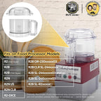 3-Quart Clear Cutter Bowl (112203) and Polycarbonate Lid (106458S), Compatible with Robot Coupe R2 Series Food Processors