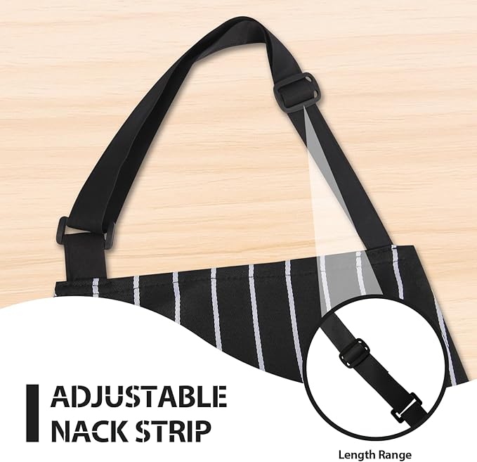VALOME 2 Pack Kitchen Aprons, Apron for Cooking with 2 Pockets, Unisex Adjustable Neck Strap Chef Aprons for Men Women