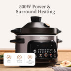 Joydeem 4 Quart Electric Stew Pot, 500W Multi-Functional Cooking Pot with Ceramic Inner, Soup, Porridge, Stew, Braise, with Auto Keep Warm & Timer DDG-A400