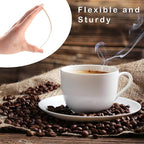 Wooden Coffee Stirrers 5.5" Coffee Stir Sticks 500 Pcs, Natural Birch Round End Thick Birch Wood Eco-Friendly Suitable for Coffee, Cocktail and Hot Drinks